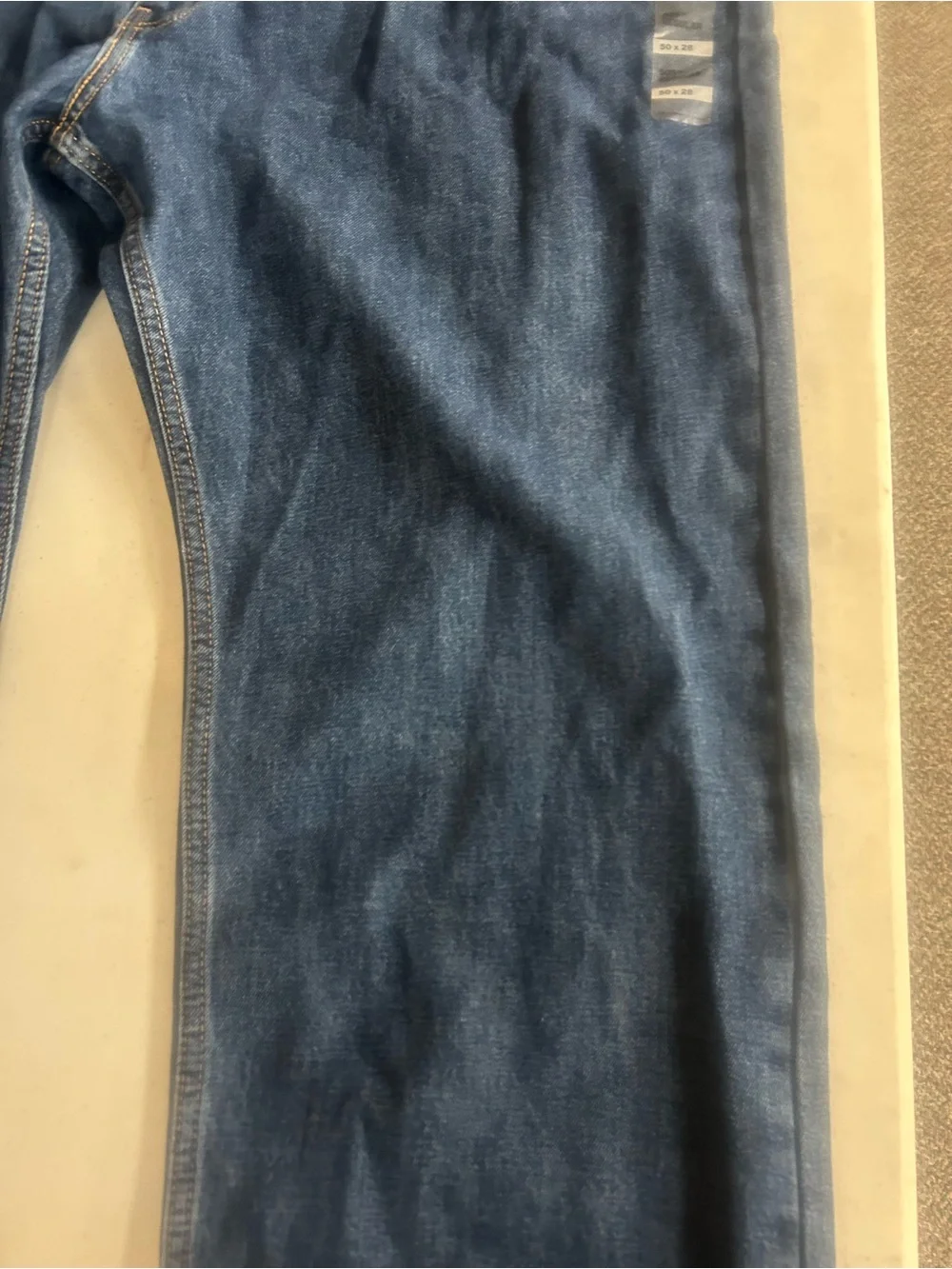 Levi's 505 Men's Dark Indigo Relaxed Jeans 50x28 Brand New